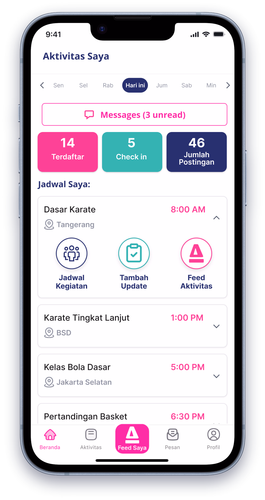 Aplikasi seluler staf