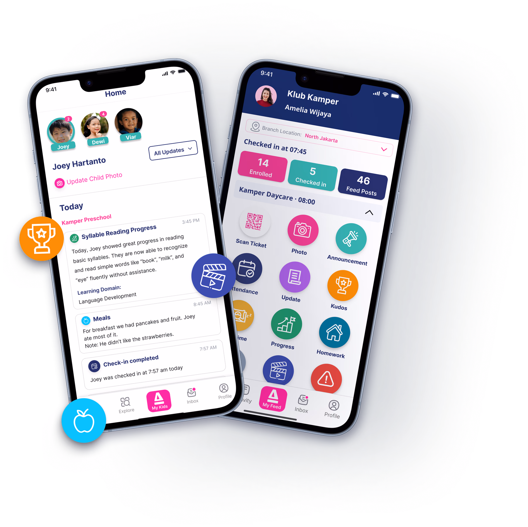 Parent and provider apps